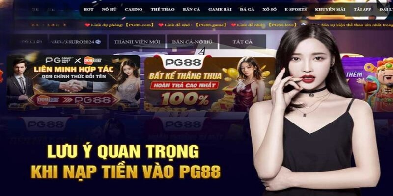 Lưu ý cần thiết cho quy trình tăng vốn cược tại nhà cái PG88